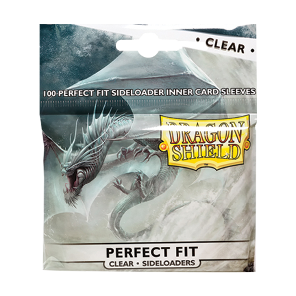 100 Dragon Shield - Perfect Fit Sideloaders - Card Sleeves Standard Clear