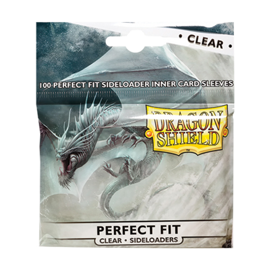 100 Dragon Shield - Perfect Fit Sideloaders - Card Sleeves Standard Clear