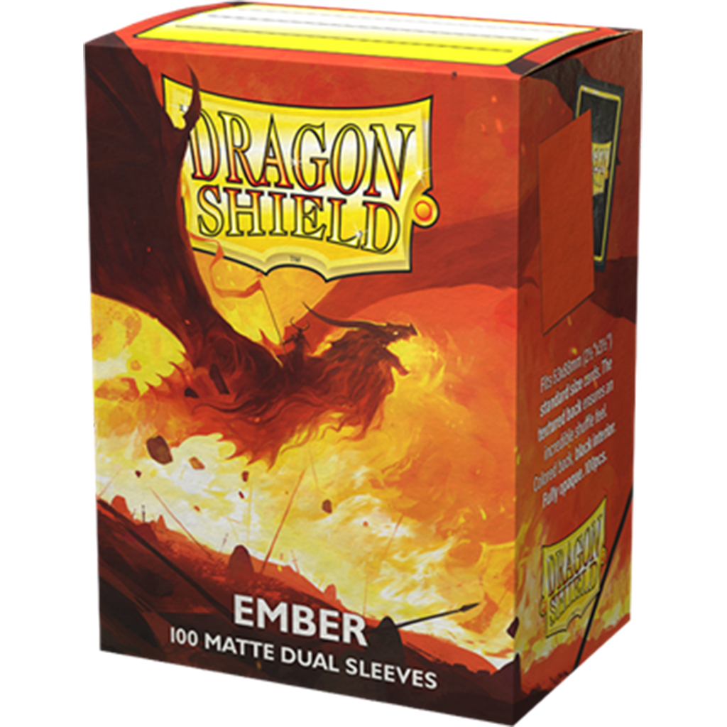 Dragon Shield 100 Matte Dual Sleeves Standard: Ember