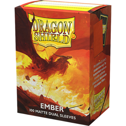 Dragon Shield 100 Matte Dual Sleeves Standard: Ember