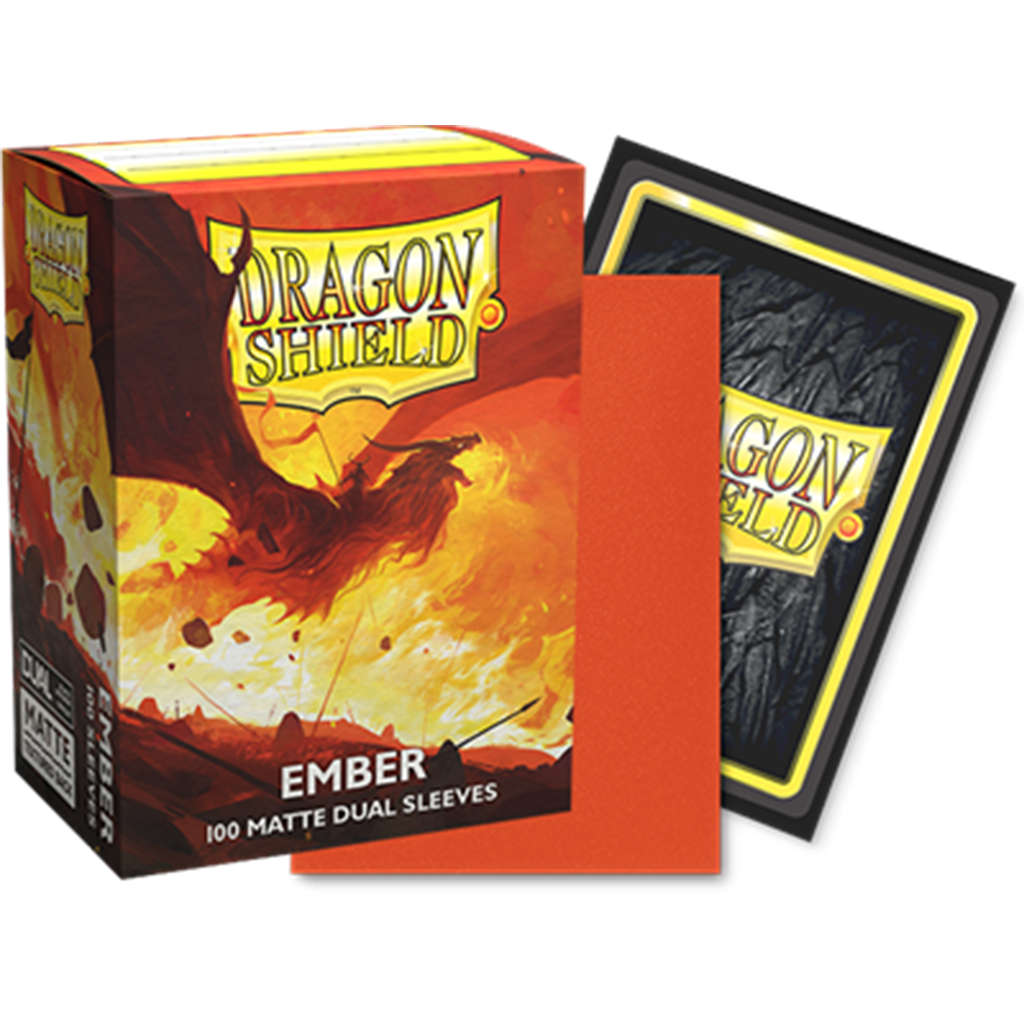 Dragon Shield 100 Matte Dual Sleeves Standard: Ember