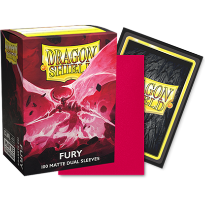 Dragon Shield 100 Matte Dual Sleeves Standard: Fury