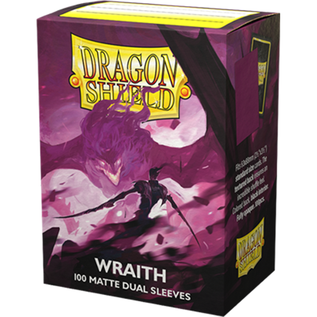 Dragon Shield 100 Matte Dual Sleeves Standard: Wraith