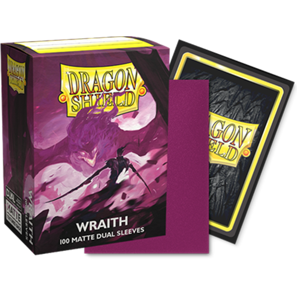 Dragon Shield 100 Matte Dual Sleeves Standard: Wraith