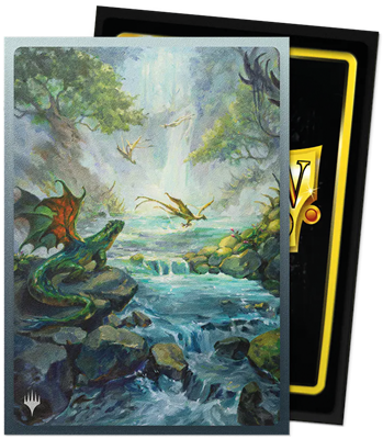 Dragon Shield - MTG Landfall - Misty Rainforest - 100 protège-cartes Matte Dual Art Sleeves Standard