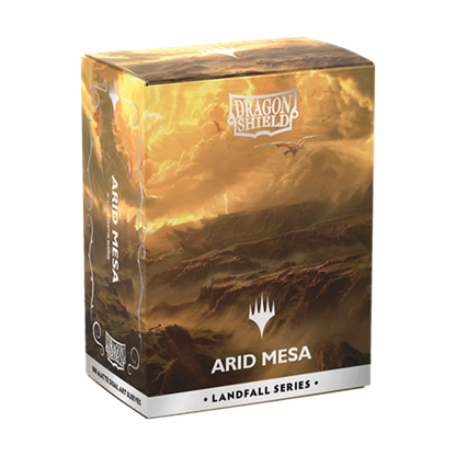 Dragon Shield - MTG Landfall - Arid Mesa - 100 protège-cartes Matte Dual Art Sleeves Standard