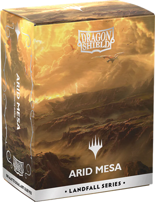 Dragon Shield - MTG Landfall - Arid Mesa - 100 protège-cartes Matte Dual Art Sleeves Standard