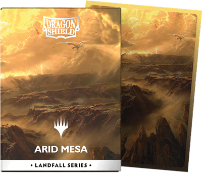 Dragon Shield - MTG Landfall - Arid Mesa - 100 protège-cartes Matte Dual Art Sleeves Standard