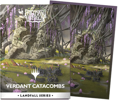 Dragon Shield - MTG Landfall - Verdant Catacomb - 100 protège-cartes Matte Dual Art Sleeves Standard