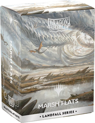 Dragon Shield - MTG Landfall - Marsh Flats - 100 protège-cartes Matte Dual Art Sleeves Standard