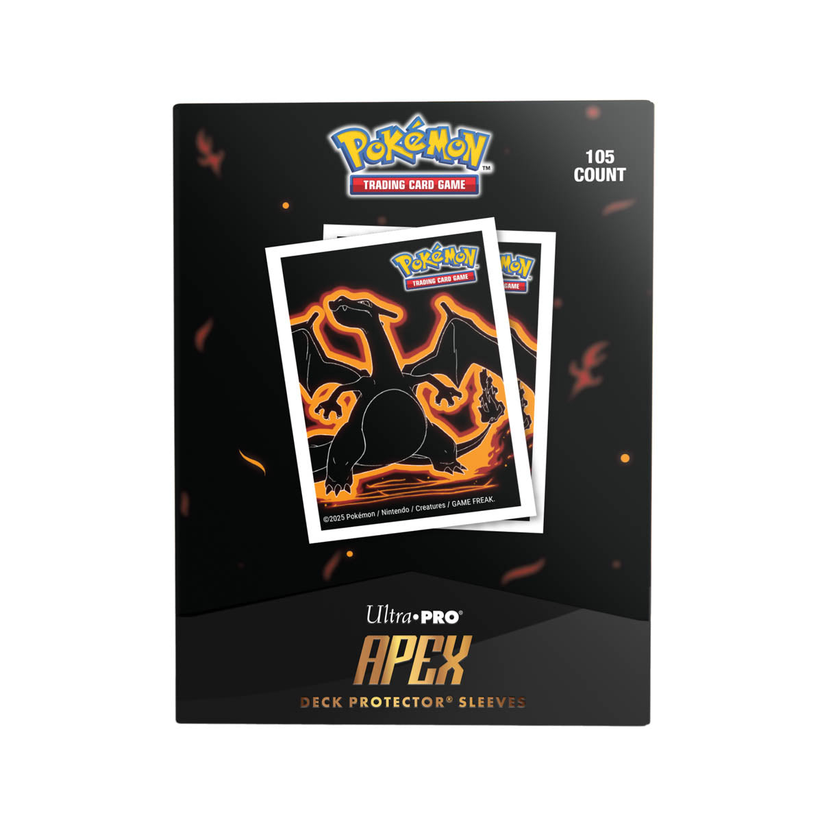 Ultra Pro - Pokémon JCC - Sachet de 105 protèges cartes Apex Neon Kanto Dracaufeu - Sleeves Standard