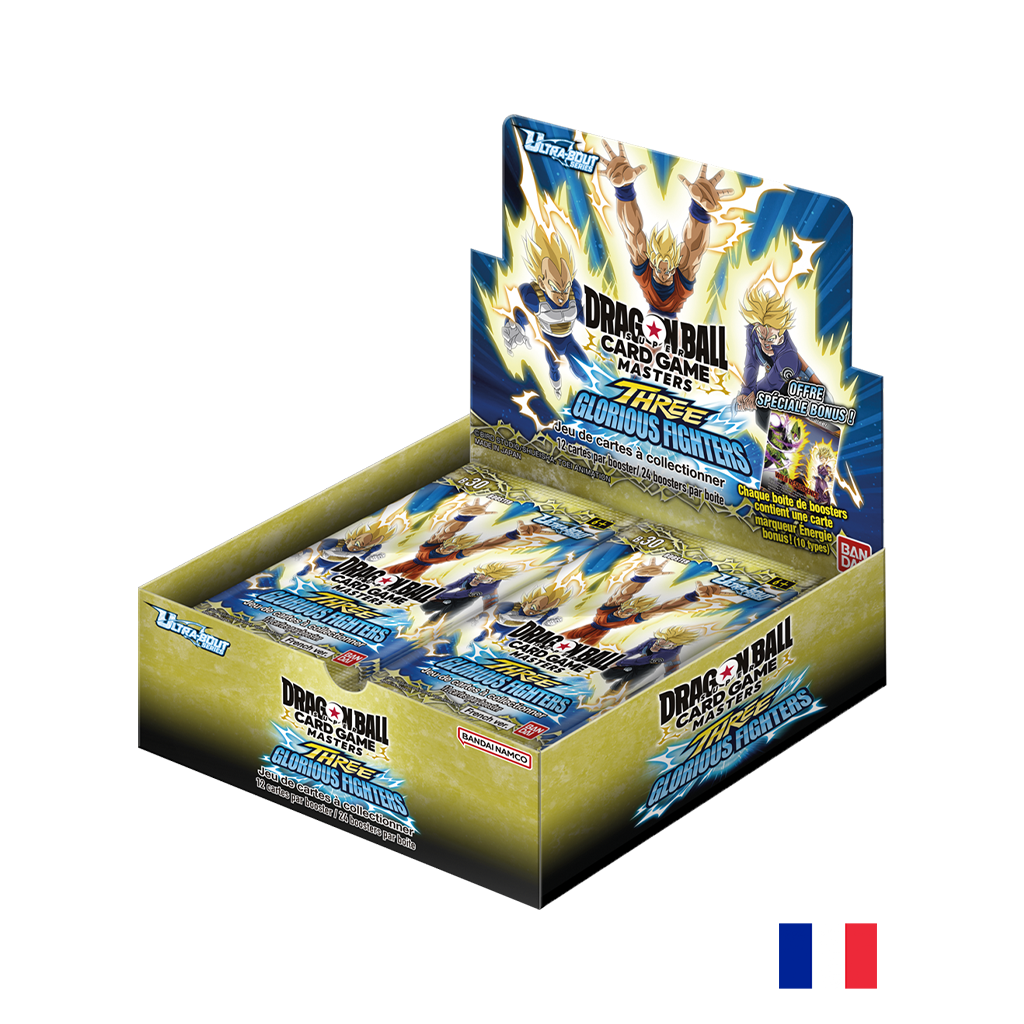 Boite de 24 Boosters Ultra-Bout - Three Glorious Fighters - Dragon Ball Super Card Game B30 FR