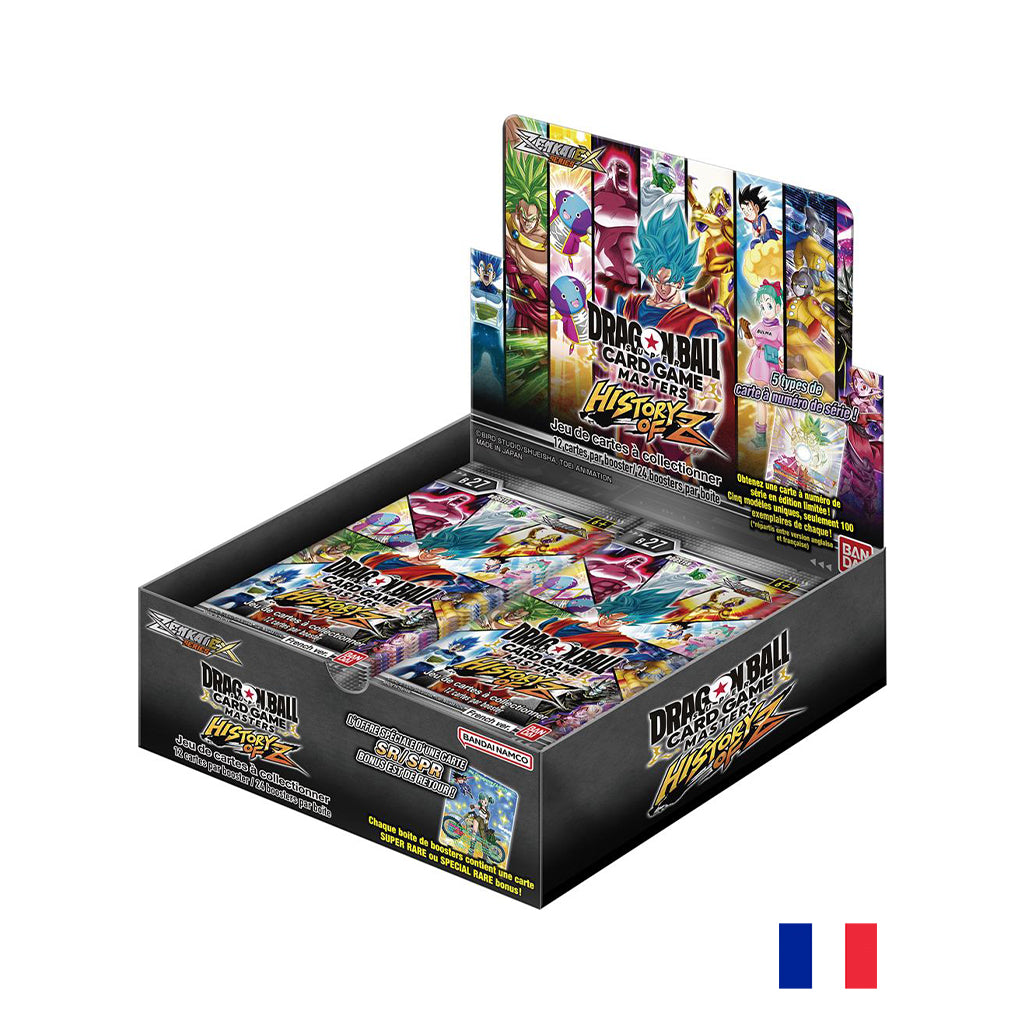 Boite de 24 Boosters ZS 10 History of Z - Dragon Ball Super Card Game B27 FR