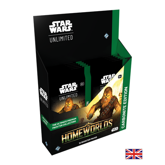 Boite de 12 Boosters Carbonite Edition - Mondes Natals - Star Wars: Unlimited (Précommande sortie le 09.10.26)