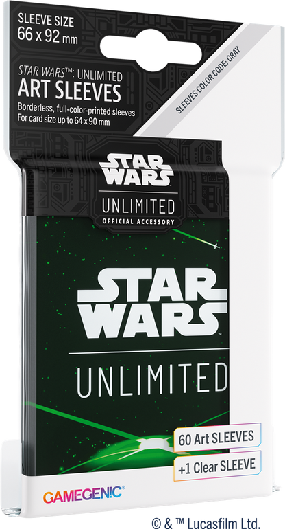 GG : SW Unlimited Art Sleeves : Card Back Green