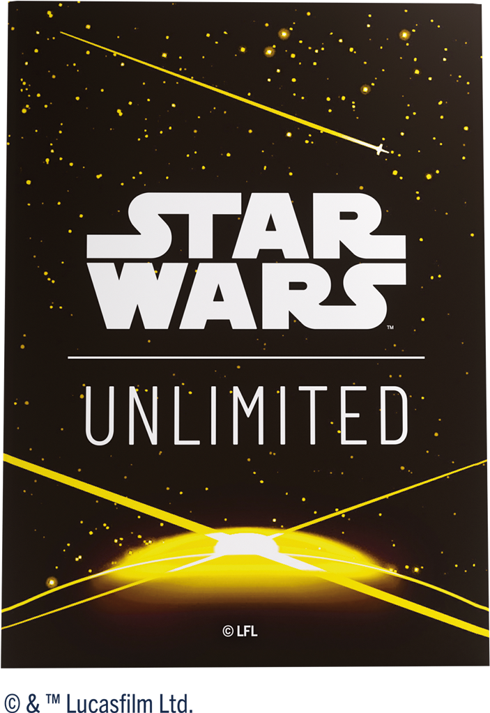 GG : SW Unlimited Art Sleeves : Card Back Yellow