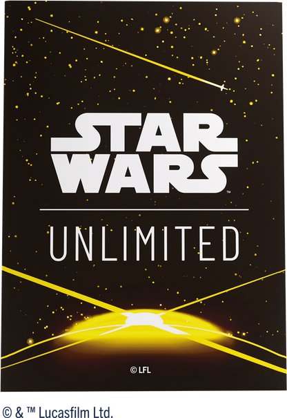 GG : SW Unlimited Art Sleeves : Card Back Yellow