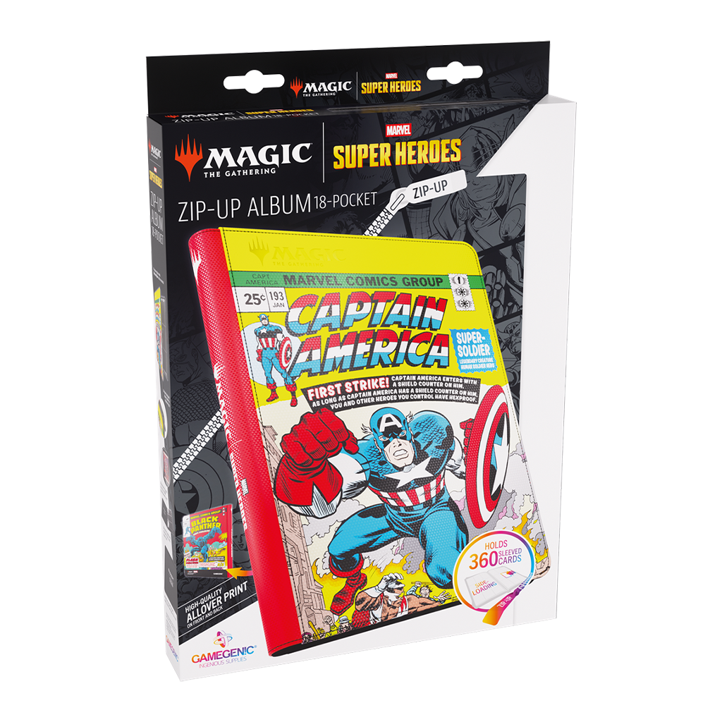GG: MTG MSH Zip Album 18-Pocket - Captain America
