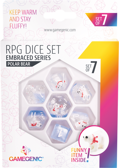 Embraced Series -Polar Bear- Set de 7 Dés JDR