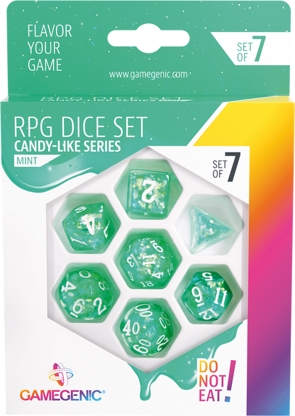 Candy-like Series -Mint- Set de 7 Dés JDR