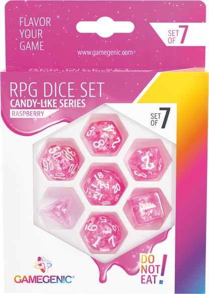 Candy-like Series -Rasberry- Set de 7 Dés JDR