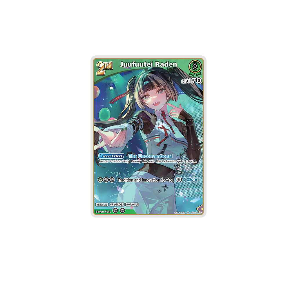 hololive Official Card Game - Live Start Deck - hSD15e Juufuutei Raden (Anglais) : exemple de carte incluse