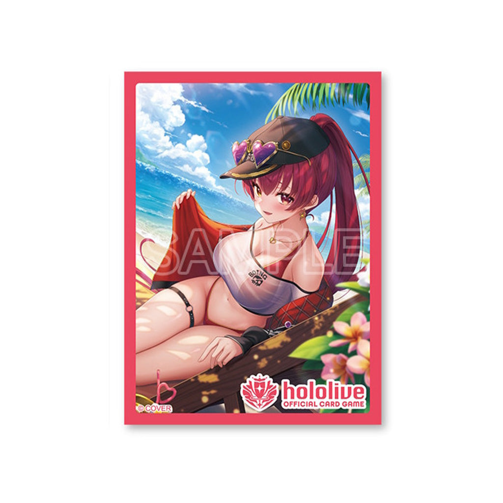 Bushiroad - Hololive - Protège-cartes Holoca 12 (55 Sleeves Standard) - Houshou Marine 50
