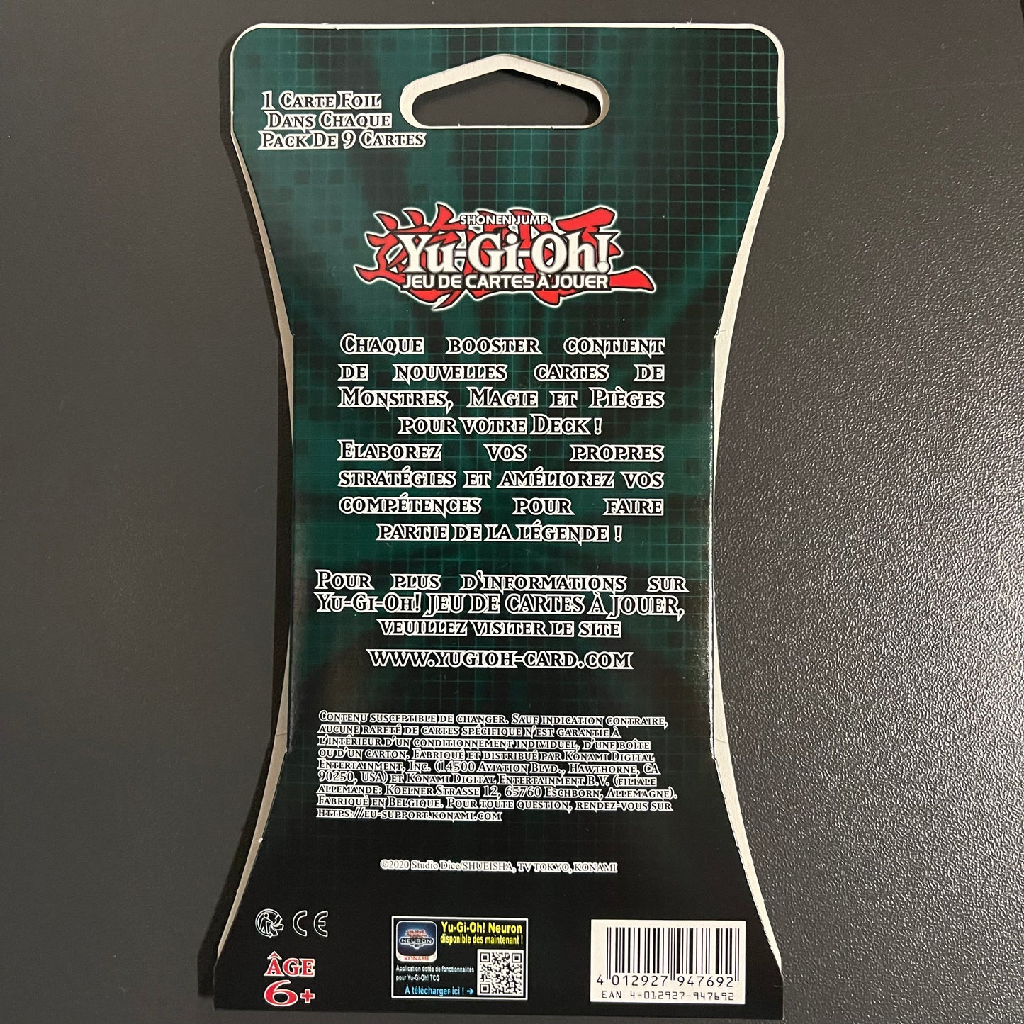 Booster Explosion de L’Aile Des Tenèbres - Yugioh (Blister FR)