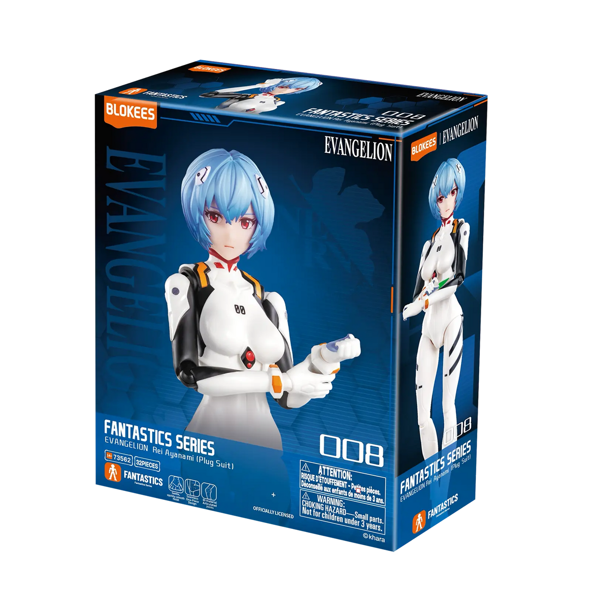 Blokees Evangelion Fantastics Series - Rei Ayanami (Plug Suit)