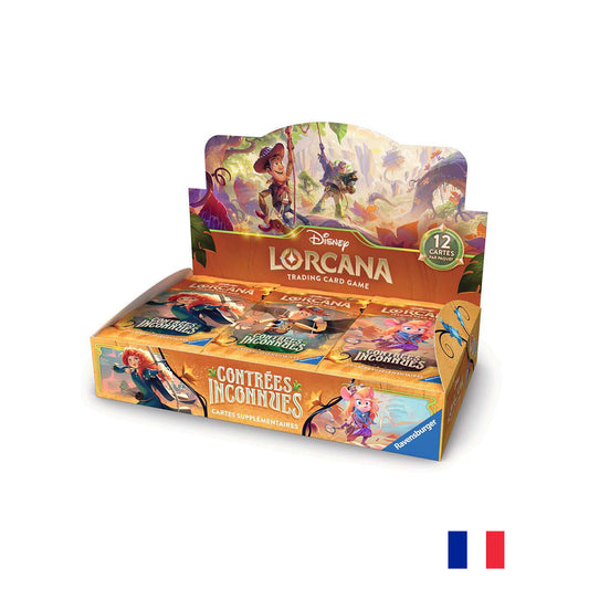 Disney Lorcana - Boîte de 24 Boosters - Chapitre 12 : Contrées Inconnues