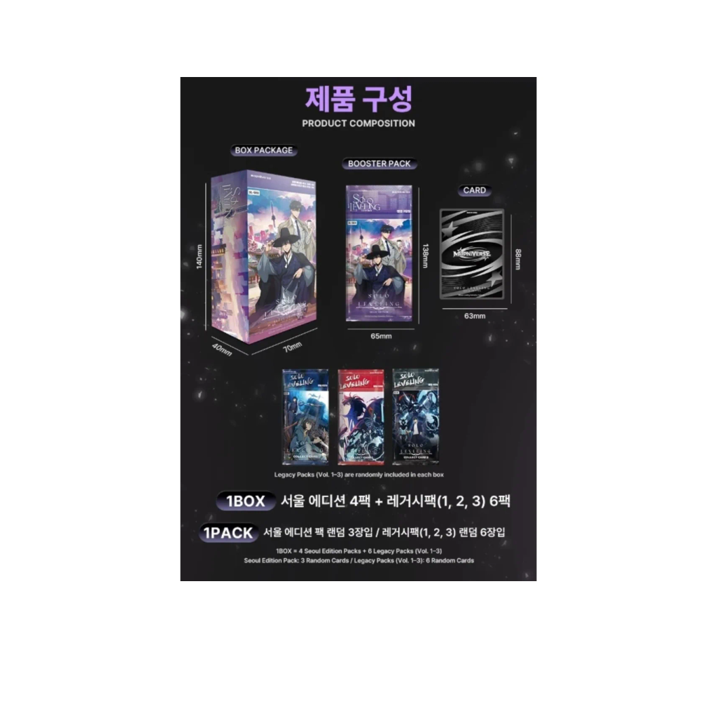 Mapniverse - Boîte de 10 Boosters - Solo Leveling Seoul Edition KR : détail du produit