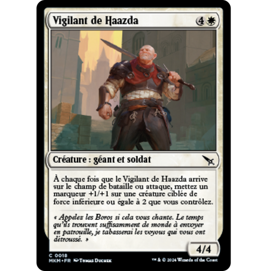 MKM  Vigilant de Haazda *FOIL*