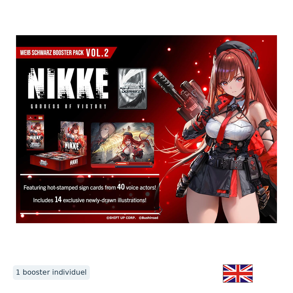 Weiß Schwarz - Booster individuel - GODDESS OF VICTORY: NIKKE Vol.2 - Anglais