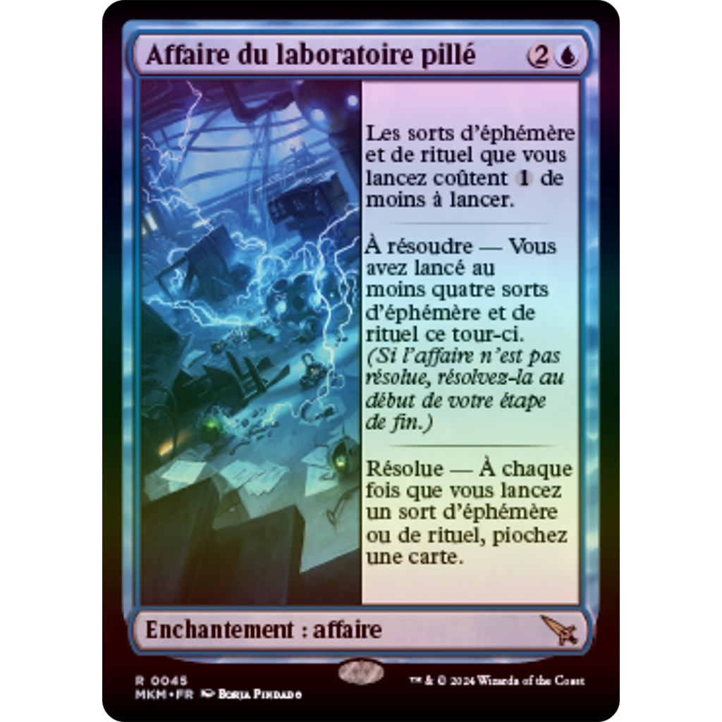 MKM  Affaire du laboratoire pillé *FOIL*