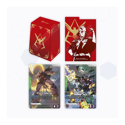 Présentation fabricant du contenu d’un seul coffret. Mentions SAMPLE d’origine conservées.