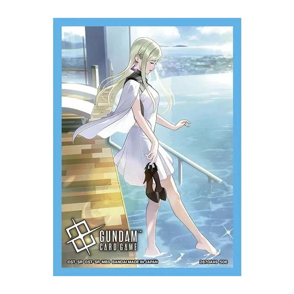 Illustration du modèle Gigi Andalucia — paquet de 70 sleeves Gundam Card Game PC02