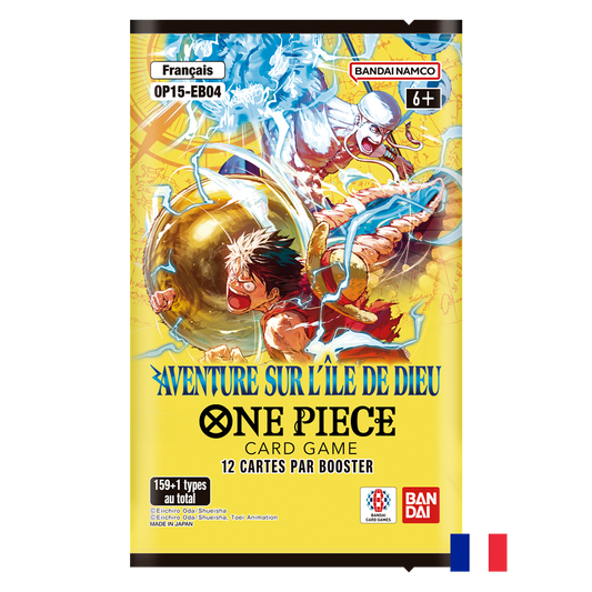 Booster OP15 - One Piece Card Game : Aventures sur l'île de Dieu FR