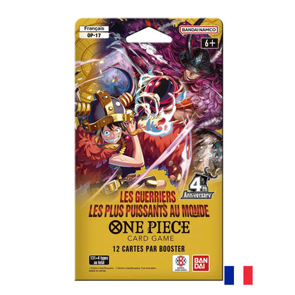 Boite de 24 Booster BLISTER OP17 - One Piece Card Game : Les Guerriers les plus puissants au monde FR