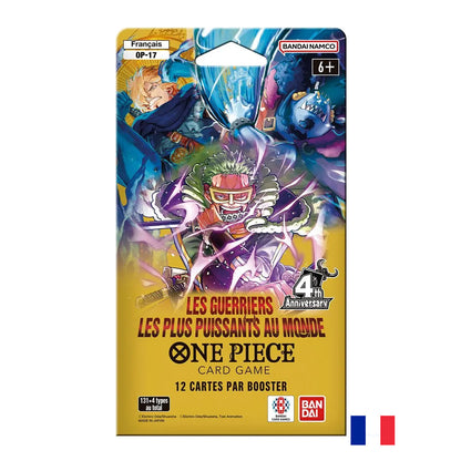 Booster BLISTER OP17 - One Piece Card Game : Les Guerriers les plus puissants au monde FR