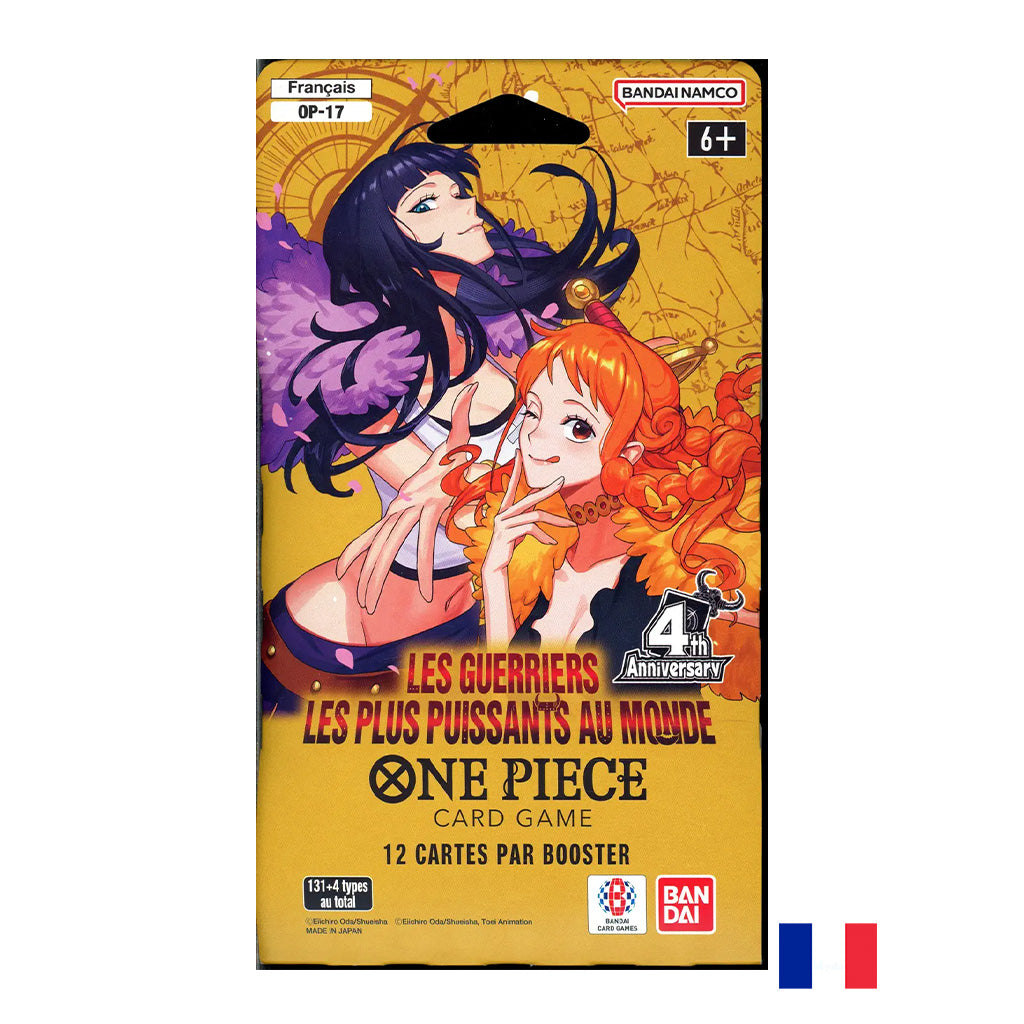Booster BLISTER OP17 - One Piece Card Game : Les Guerriers les plus puissants au monde FR