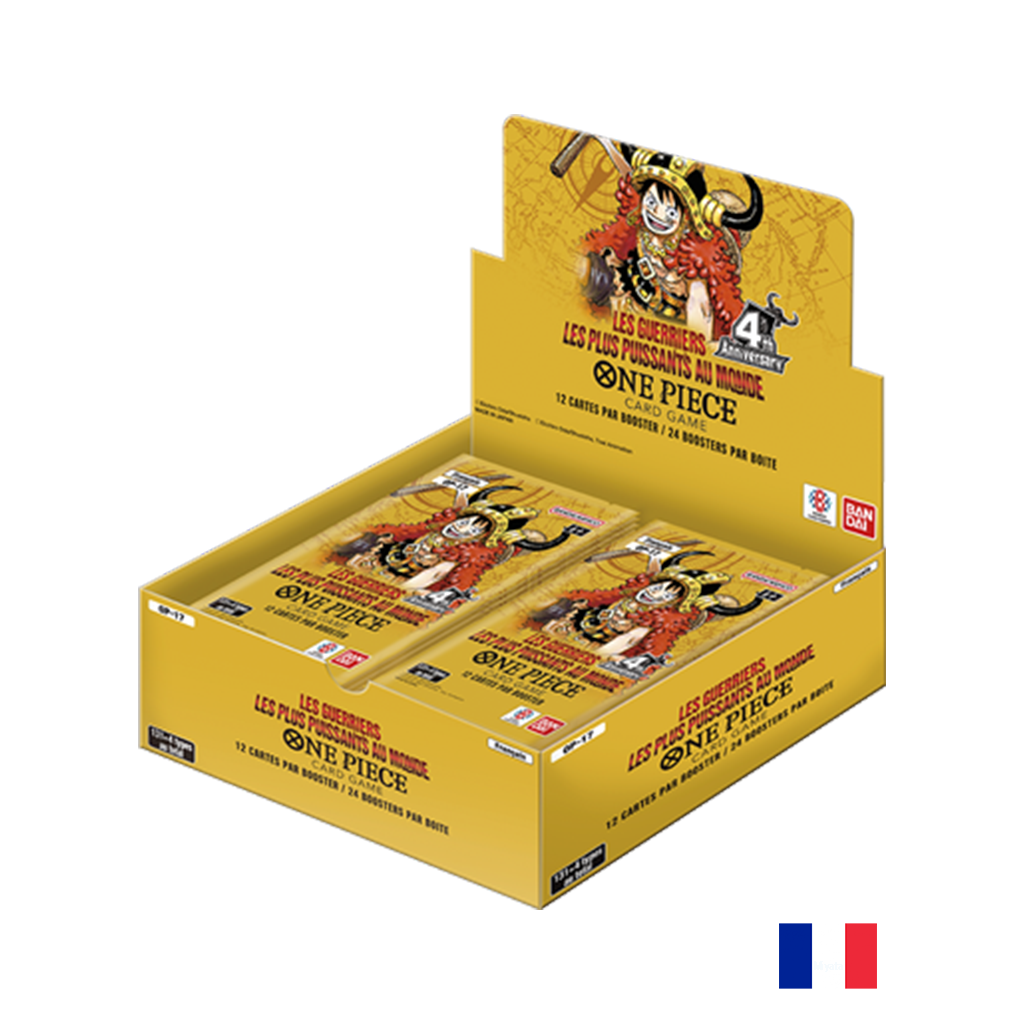 Boite de 24 Boosters OP17 - One Piece Card Game : Les Guerriers les plus puissants au monde FR (Précommande sortie le 28.08.26) **Limité à 2 Displays maximum par personne**