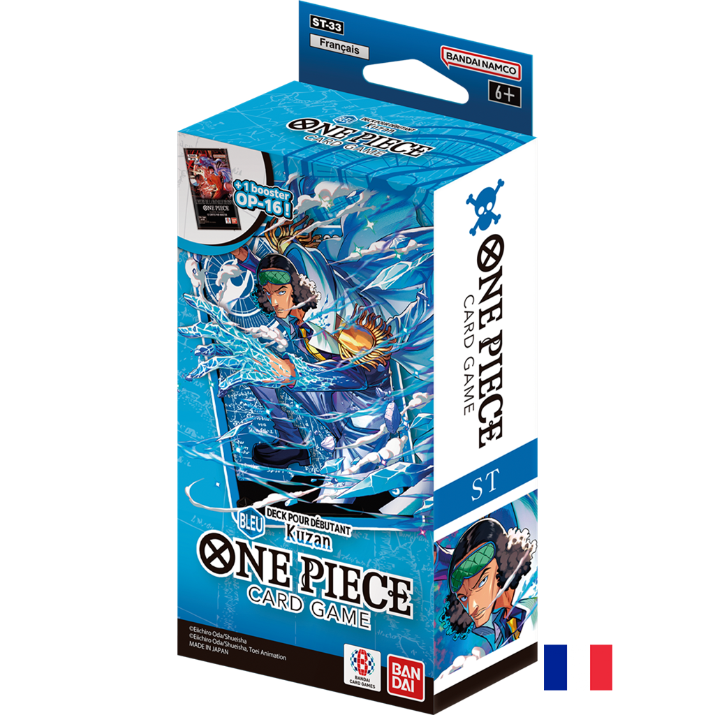 Deck de Démarrage ST-33 : Bleu - Kuzan - One Piece Card Game FR (Précommande sortie le 31.07.26) (Arrivage prévu le 04.08.26)