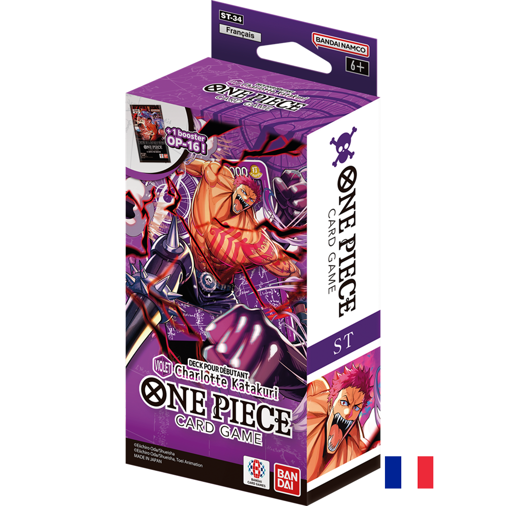 Deck de Démarrage ST-34 : Violet - Charlotte Katakuri - One Piece Card Game FR (Précommande sortie le 31.07.26) (Arrivage prévu le 04.08.26)