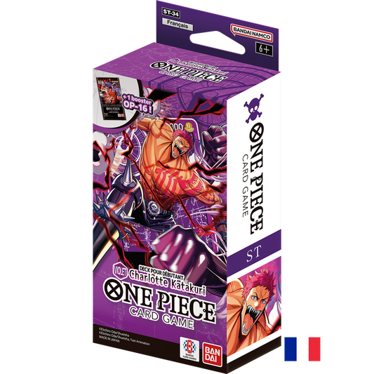 Deck de Démarrage ST-34 : Violet - Charlotte Katakuri - One Piece Card Game FR (Précommande sortie le 31.07.26) (Arrivage prévu le 04.08.26)