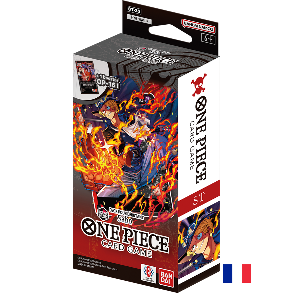 Deck de Démarrage ST-35 : Rouge/Noir - Sabo - One Piece Card Game FR (Précommande sortie le 31.07.26) (Arrivage prévu le 04.08.26)