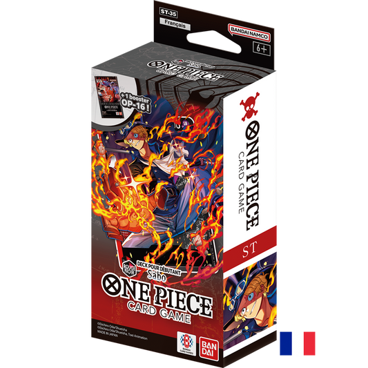 Deck de Démarrage ST-35 : Rouge/Noir - Sabo - One Piece Card Game FR (Précommande sortie le 31.07.26) (Arrivage prévu le 04.08.26)