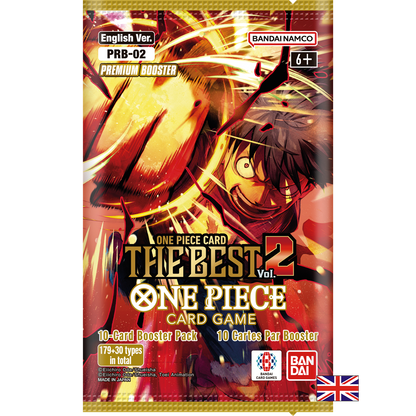 Boite de 20 Boosters Premium PRB-02 - One Piece Card Game : The Best Vol.2 (Anglais) (Précommande sortie le 03.10.25) (Arrivage prévu le 07.10.25)
