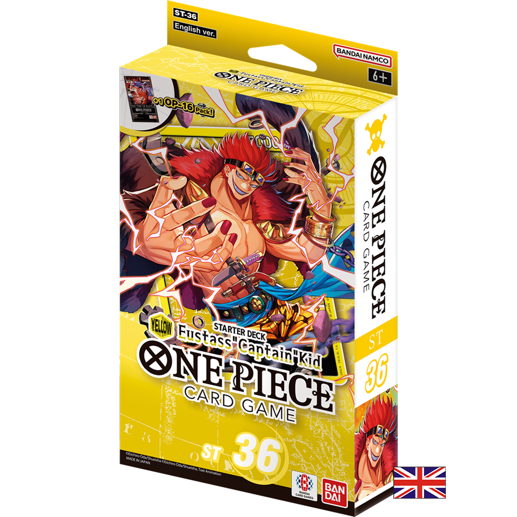 Deck de Démarrage ST-36 : Jaune - Eustass "Captain kidd" - One Piece Card Game (Anglais)