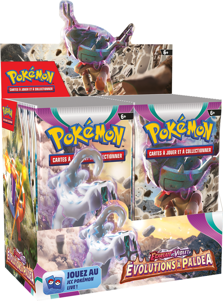 Pokemon Boite 36 boosters EV02 - Ecarlate et Violet - Evolutions à Paldea