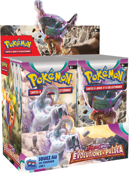 Pokemon Boite 36 boosters EV02 - Ecarlate et Violet - Evolutions à Paldea